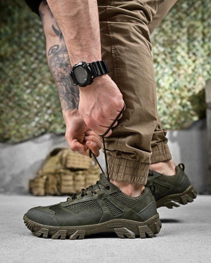 Тактичні кросівки армійські OMEGA літнє взуття для військових  олива 40