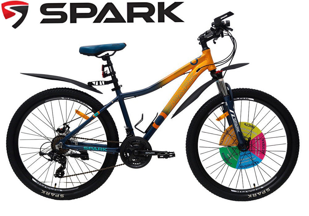 Велосипед гірський 26 SPARK MONTERO алюміній, рама 15"