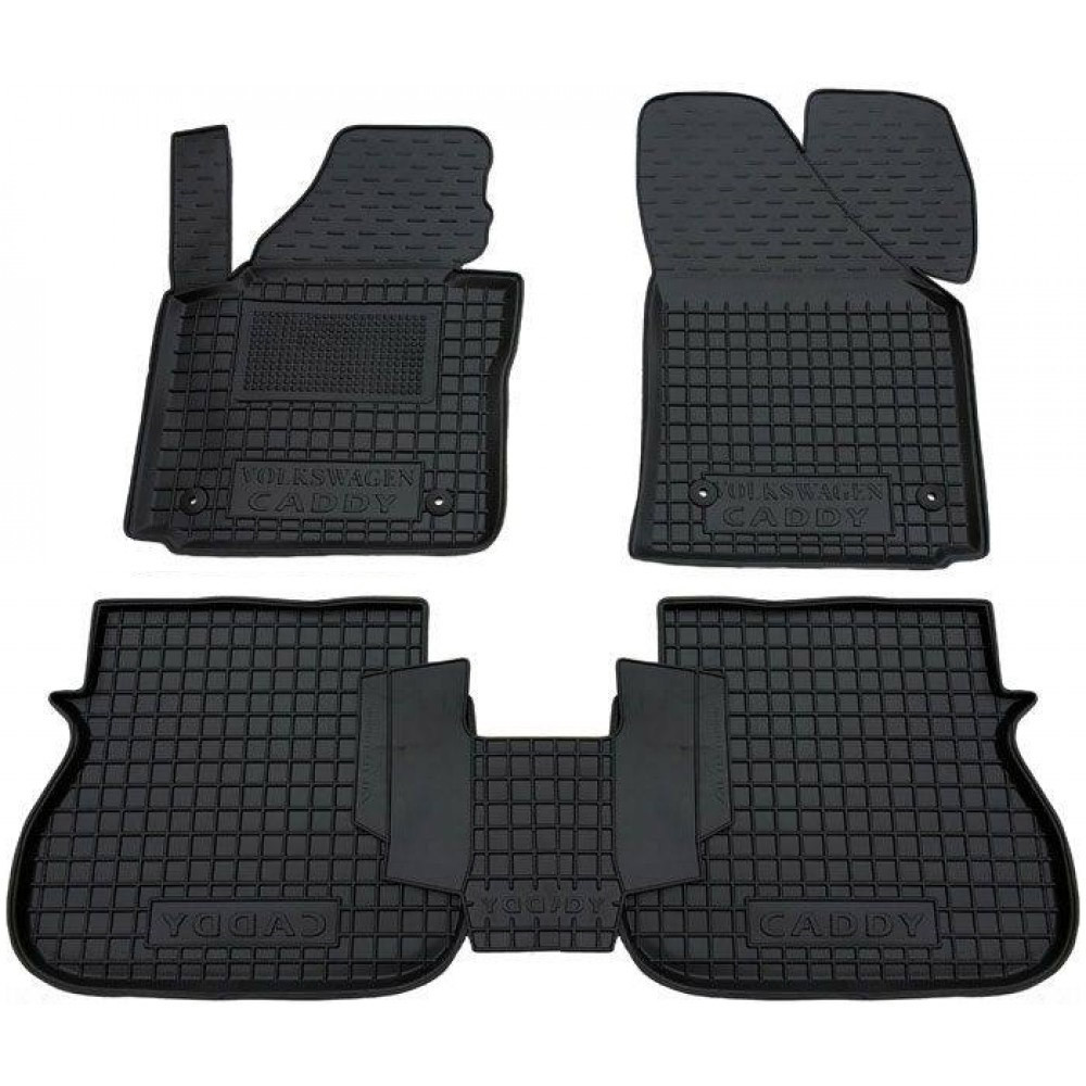 Килимки салона Volkswagen Caddy 2004-2020 3 дверні "Avto-Gumm" 11341, фото 1
