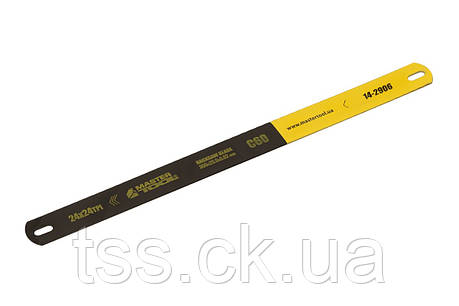 Полотно для металу MASTERTOOL двостороннє C60 300х25х0.6 мм/24/24х1" Ram В 6 шт 14-2906, фото 1