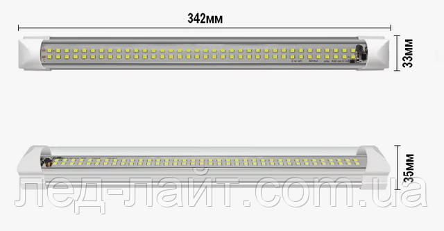 Светильник мебельный 12V 24V 36V 48V с выключателем