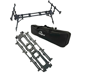 Род-под Touglon SB-Y2 Transformer Black на 4 вудилища — складаний алюмінієвий Carp Rod Pod