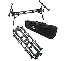 Род-под Touglon SB-Y2 Transformer Black на 4 вудилища — складаний алюмінієвий Carp Rod Pod