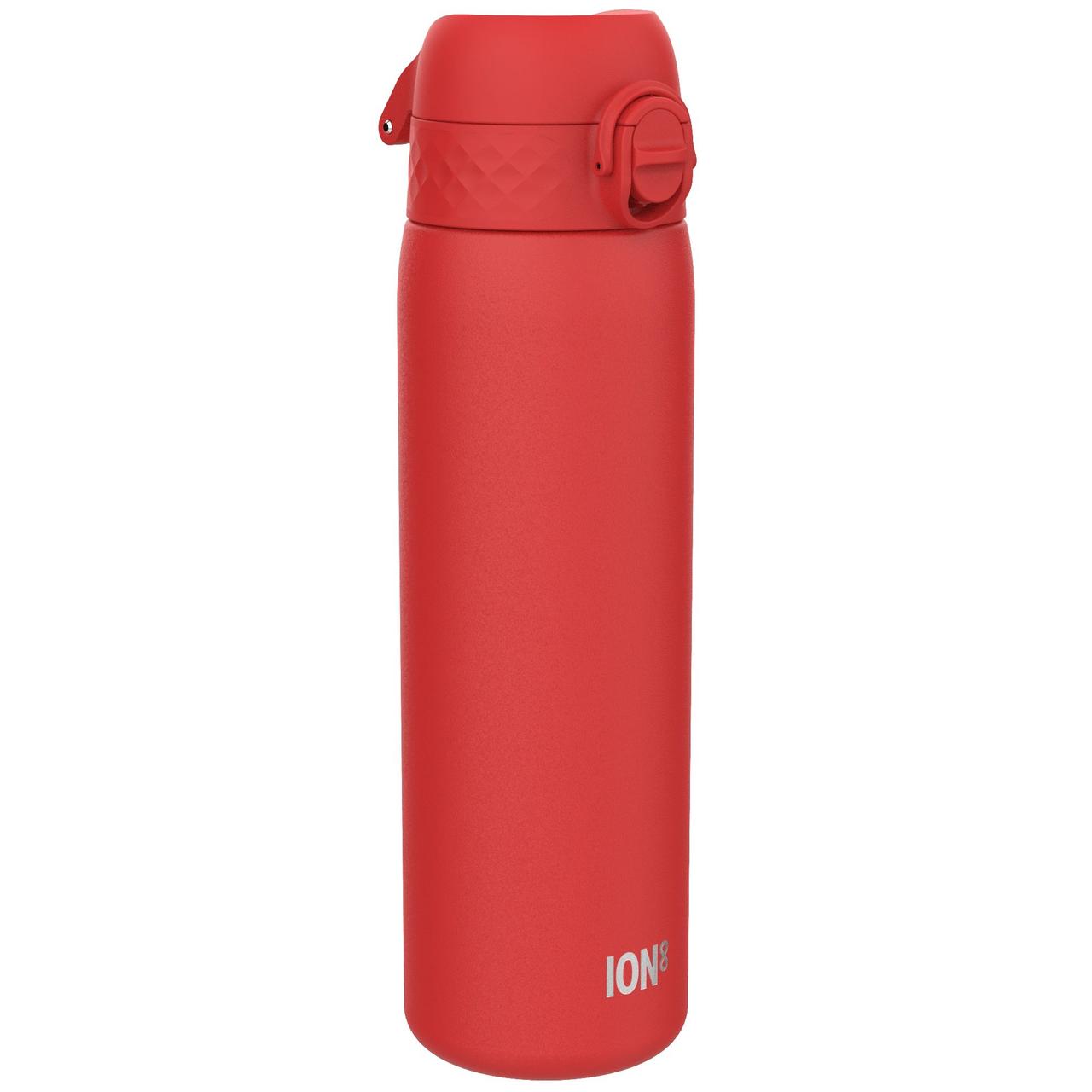 Пляшка для води металів ION8 600 мл. Stainless Steel , Red