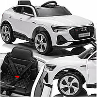 Дитячий електромобіль Audi E-tron Sportback White - Повний привід Білий (Двигуни 4 x 35 Вт)