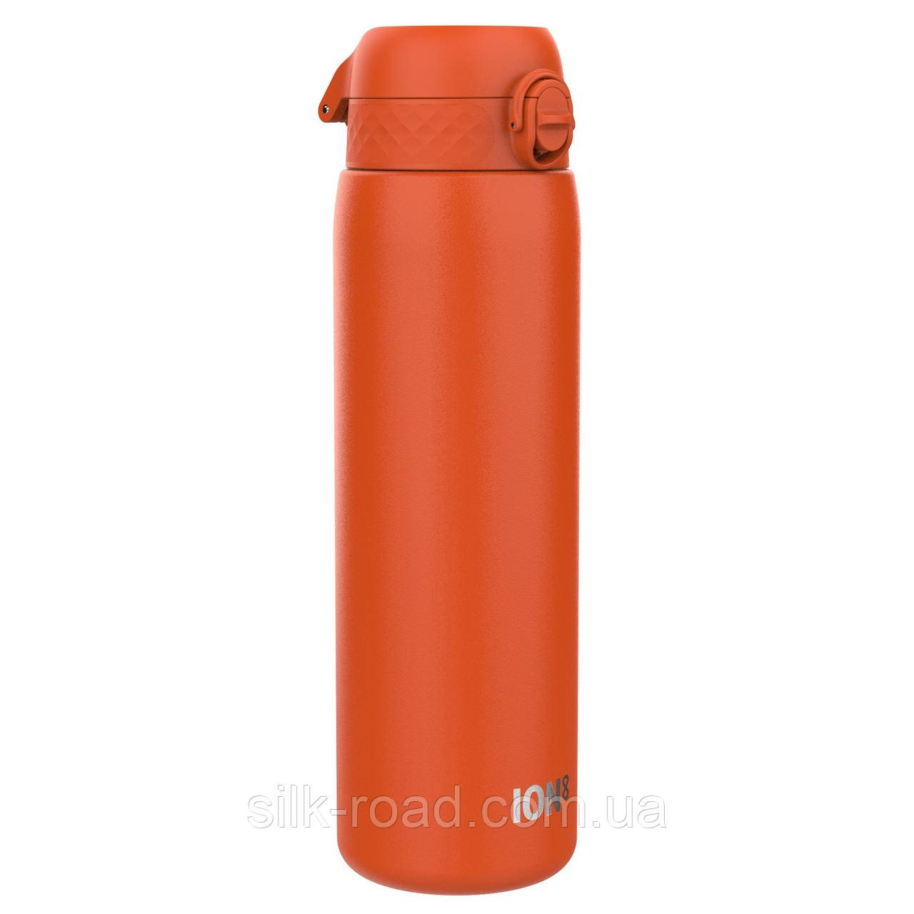 Пляшка для води металів ION8 1200 мл. Stainless Steel , Hearty Orange