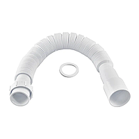 Гофротруба сполучна Zerix GN-01-B з накидною гайкою 1 1/2" (460-1100 мм) (ZX5096)