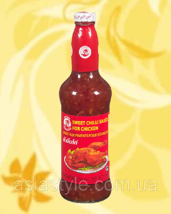 Соус солодкий чилі для курки, Соус сладкий чили для курицы, Sweet Chilli Sauce, 800 г, Cock Brand, Таїланд, Ч