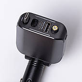 Автомобільний зарядний пристрій LED-проекція, зі швидкою зарядкою та висувним кабелем Type-C