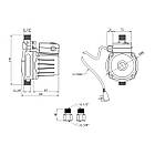 Насос для підвищення тиску Forwater UPA 15-130-Z з гайками (Grundfos), фото 2