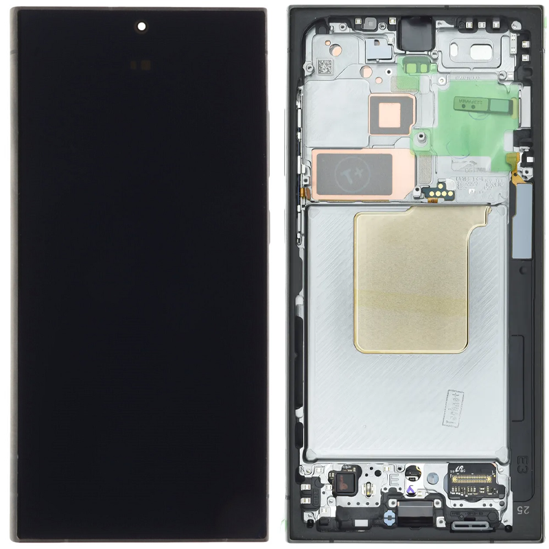 Дисплей Samsung SM-S928 Galaxy S24 Ultra 5G (2024) у зборі з сенсором і рамкою Black/Blue/Green service orig