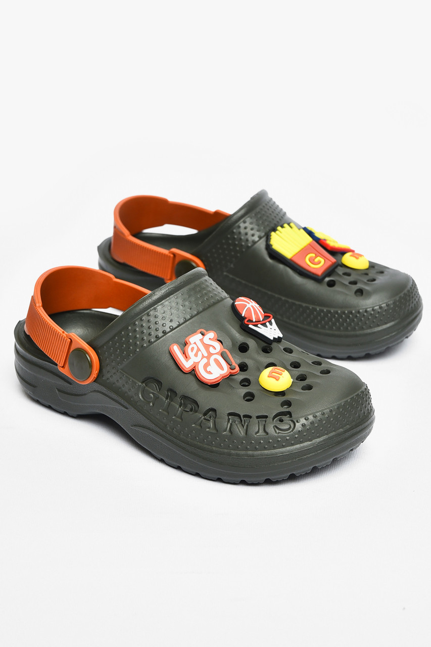 Крокси дитячі темно-зеленого кольору р.32 200478P, фото 1