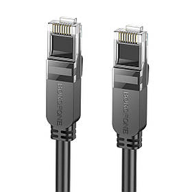 Мережевий кабель BOROFONE BUS01 Category 6 Gigabit network cable(L=8M) Black ly