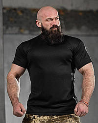 Тактична вологовідвідна футболка veres чорна ДЛ6296