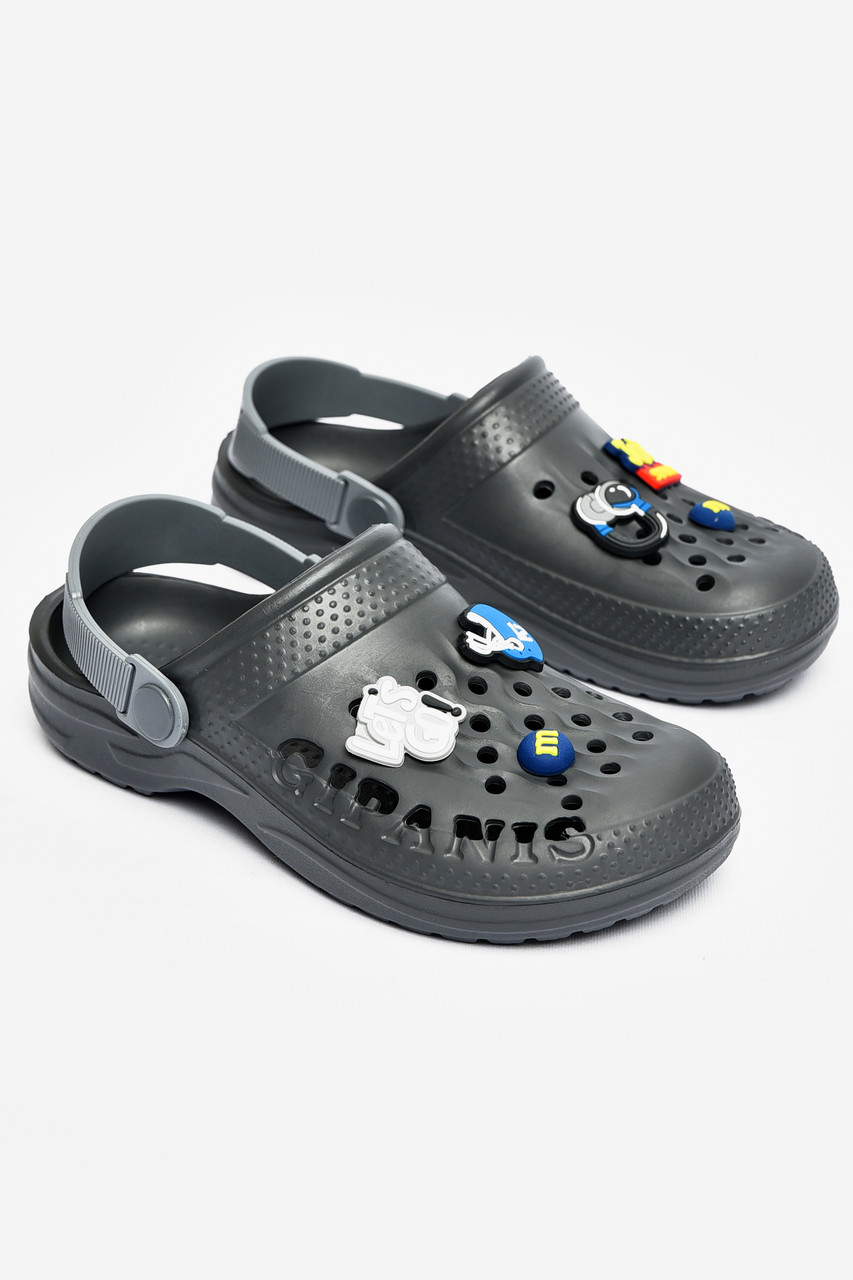 Крокси дитячі темно-сірого кольору р.33 200505P, фото 1