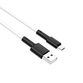 Кабель BOROFONE BX31 Soft silicone charging data cable for Micro White yL.