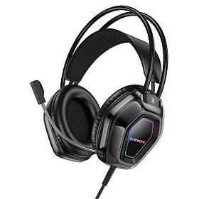 Навушники BOROFONE BO110 Fight gaming headphones Black ly