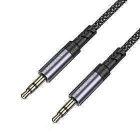 Аудіокабель BOROFONE BL24 Graceful audio cable AUX Metal Grey ly