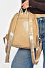Рюкзак жіночий з екошкіри бежевого кольору 200540P, фото 3
