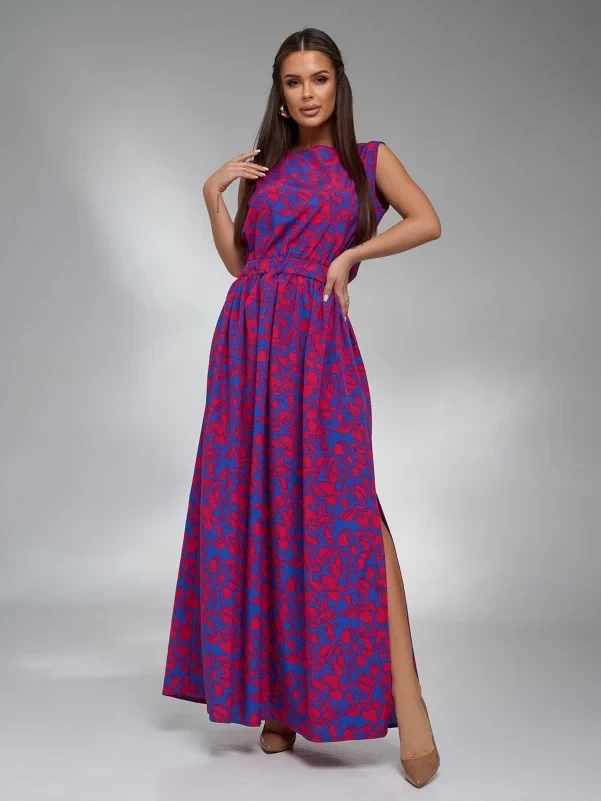 Плаття ISSA PLUS 15123 L синій, фото 1