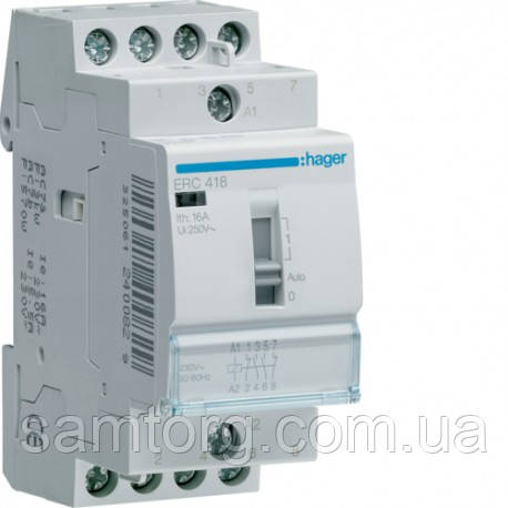 Реле Hager ERC418 16A 2НО+2НЗ 230W