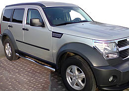 Бічні труби для Dodge Nitro (2007-2017) Нержавіюча сталь (2 шт.)
