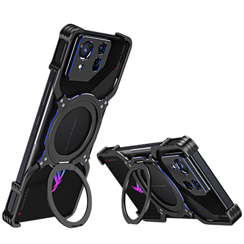 Чохол Metal Bamper Case з магнітним кільцем для Asus Rog Phone 9 / 9 Pro