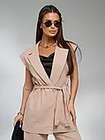 Костюми ISSA PLUS 15124 S бежевий, фото 4