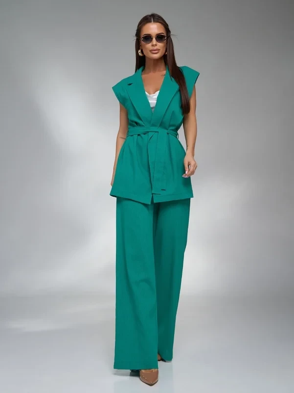 Костюм брюки палаццо, фото 1