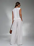 Костюми ISSA PLUS 15126 L молочний, фото 3