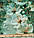Футер двунитка "Кришталева Анемона" - 180см. (діджитал) присутні фабричні смуги прокрасу., фото 3