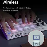 M-VAVE SMC-PAD midi контролер бездротовий — Білий, фото 10
