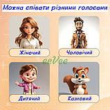 УЦІНКА Дитяча караоке колонка з двома мікрофонами бездротова Рожевий (60947), фото 6