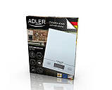 Нові сенсорні кухонні ваги із загартованого скла Adler AD 3138 White з Європи з гарантією, фото 5