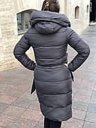 Короткий пуховик жіночий RUFUETE CL7673-blue синій з капюшоном, фото 4