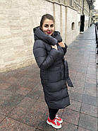 Короткий пуховик жіночий RUFUETE CL7673-blue синій з капюшоном, фото 5