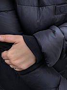 Короткий пуховик жіночий RUFUETE CL7673-blue синій з капюшоном, фото 7