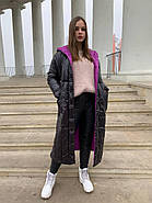 Пуховик пальто жіноче RUFUETE CL19111-black чорне з капюшоном, фото 2