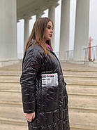 Пуховик пальто жіноче RUFUETE CL19111-black чорне з капюшоном, фото 9