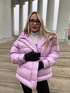 Пуховик жіночий RUFUETE 19775-liloviy короткий ліловий, фото 8