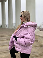 Пуховик жіночий RUFUETE 19775-liloviy короткий ліловий, фото 10