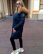 Пуховик жіночий Visdeer 813-B03-Green зелений з капюшоном, фото 2