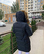 Пуховик жіночий Visdeer 813-B03-Green зелений з капюшоном, фото 4