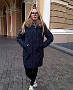 Пуховик жіночий Visdeer 813-B03-Green зелений з капюшоном, фото 6