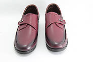 Туфлі жіночі Isderi 301-bordo шкіряні на липучці 37, фото 4