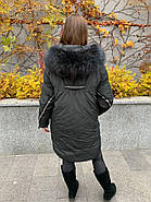 Жіночий пуховик CHANEVIA 92012-25 з капюшоном, фото 3