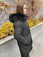 Жіночий пуховик CHANEVIA 92012-25 з капюшоном, фото 4
