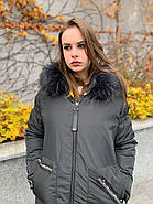 Жіночий пуховик CHANEVIA 92012-25 з капюшоном, фото 5