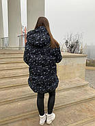 Стильний зимовий пуховик RUFUETE 19980-black з з каптуром S, фото 4