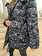 Стильний зимовий пуховик RUFUETE 19980-black з з каптуром S, фото 7